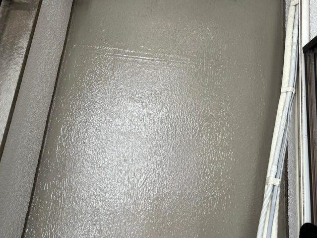 姫路市のベランダ防水施工中